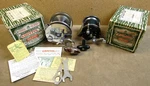 Vintage Pflueger NO.1989 Capitol & 1885 Interocean Surf Casting Reels Box. Fixed Price $89.95.