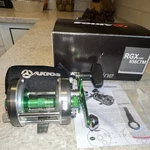 *nib* Akios Rgx Fury 656 Ctm Green Reel 5.3:1 Multi Disc Drag Ss Ball Bearings. Fixed Price $220.00.