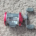Abu Garcia Ambassadeur 6600 Bcx Baitcast Reel Metal Red Silver. Fixed Price $40.00.