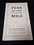 Antique Early Illustrated Penn Salt Water Fishing Reels Catalog No 6. Fixed Price $599.99.