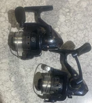 2 Reels Shakespeare Microspin Blue Spinning Ice Fishing Crappie Bream Trout. Fixed Price $32.99.