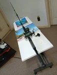 Trolling Fishing Rod Zebco 808 Bite Alert 7' Mh 17-50LB And Reel South Bend. Fixed Price $110.00.