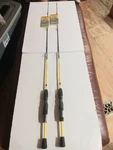 2 Lew's Mr Crappie Slab Shaker 4' 6" Light Piece Spinning Rod. Fixed Price $40.00.