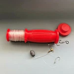 Hobo Fishing Reel - & Survival Accessories Not Included, Red. Fixed Price $18.99.