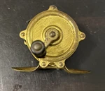 Antique Hendryx Or Winchester Brass Raised-pillar Fly Baitcasting Fishing Reel. Fixed Price $71.20.