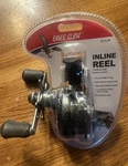 Eagle Claw Ecilir Inline Reel Black Silver Smooth Teflon Drag Reduced Twist. Fixed Price $28.99.