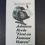 1967 Johnson Fishing Reels Model 710A Vintage Print Ad Mankato Mn Closed Face. Fixed Price $9.13.
