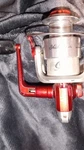 Shakespeare Seaport Spinning Reel Red/silver Balanced Rotor Front Drag 5.2:1. Fixed Price $9.00.