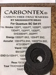 Quantum Smoke, Energy, Accurist, Vapor 100, 150, 200 Carbontex Drag Washers. Fixed Price $16.80.