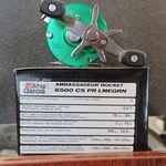 Abu Garcia Ambassadeur Rocket 6500 Baitcast Reel 6.3:1 Right Hand Green. Fixed Price $275.00.