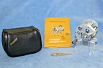 Vintage Pflueger Supreme 1573 Fishing Reel With Leather Case, Wrench Paper Guide. Fixed Price $74.99.