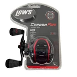 Lews Carbon Fire Left Handed Baitcast Reel - CF1SHLG2C. Fixed Price $64.99.