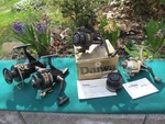 Vintage Daiwa And Eagle Claw Spinning Fishing Reels Lot,with Extras..look. Fixed Price $45.00.
