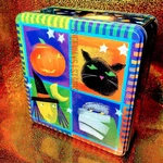 Cheryl & Co Halloween Tin Box 9" Vintage 2005 Witch Mummy Black Cat Cute Rare. Fixed Price $77.99.