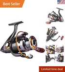 Durable Metal Body Fishing Reel With 5.2:1 Gear Ratio For Inshore And Offshore. Fixed Price $55.89.
