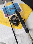 New Spincast Rod And Reel Zebco 33 Approach Max 6'6" Mh 10-20LB Pc. Fixed Price $62.00.