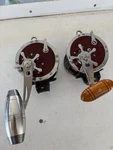 Pair Penn 349H Master Mariner Newell Wahoo Special Conversion Kit Fishing Reel. Fixed Price $225.00.