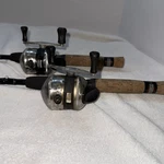 Vintage Zebco 33 Spincaster Rod And Reel Combos. Fixed Price $57.00.