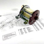 Penn Peer 209M Level Wind Casting Reel Red 3.2:1 Vg Cond Made Usa. Fixed Price $24.95.