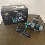 Burning Shark Trolling Fishing Reel W/line Counter ECT15L Gear Ratio 5.1:1, New. Fixed Price $45.99.