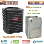 Goodman 2.5 Ton R32 Multi-family Heat Pump 10KW Air Handler 15.2 SEER2 GLZS4MA30. Fixed Price $3992.00.