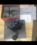 Piscifun Alijoz 400 Baitcast Reel Blue Left Hand 8.1:1 Gear Ratio 9 Bearings. Fixed Price $200.00.