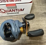 Quantum Smoke SMX100HPT 7.3:1 Rh Baitcasting Reel W Box 9 Bearings. Fixed Price $119.99.