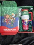 Limited Edition World Cup 2026 40 Oz With Straw, Carry Case And Topper. Fixed Price $55.00.