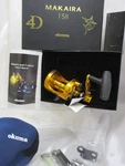 Okuma Makaira With Box MK-15II Lever Drag Baitcasting Reel Gold Trolling. Fixed Price $493.05.