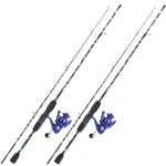 Sougayilang Fishing Rod Combo: 2-PIECE Graphite/fiberglass Spinning & Reel. Fixed Price $69.37.