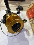 Penn 9500SS Vintage Spinning Fishing Reel Black Gold Durable Classic Design. Fixed Price $155.50.