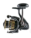 Daiwa BG2500 Spinning Reel 6BB 5.6:1 Front Drag Black/gold. Fixed Price $134.99.