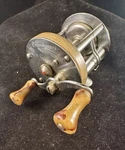 Shakespeare Triumph 1958 Model Ge Fishing Reel Level-wind Baitcasting Red Jewel. Fixed Price $17.25.