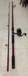 Vintage Shakespeare Firebird 12 Fishing Rod & Pro Touch 2470 Reel. Fixed Price $109.99.