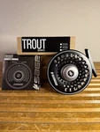 Sage Trout 4/5/6 Fly Reel Stealth Silver New. Fixed Price $395.00.