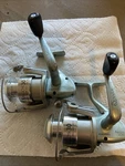 2X Vintage Quantum Argos 30 Spinning Fishing Reels. Fixed Price $35.00.
