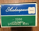Vintage Shakespeare 2200 Ball Bearing Spinning Reel Original Box Sold As Is. Fixed Price $59.99.