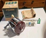Penn Reels 209MS Level Wind Salt Water Fishing Peer Monofil Original Box Usa. Fixed Price $90.00.