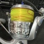 Quantum Cabo Pts 80 Spinning Reel 4.9:1 35LB Drag 10+1 20LB/325YD. Fixed Price $155.00.