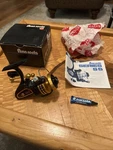 Penn 430 Ss Vintage Skirted Spool Spinning Reel With Box & Manual, Paper And Oil. Fixed Price $140.00.