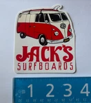 Jack's Shop Surfboards Sticker Vw Bus Van Vintage Retro Newport Beach Jacks. Fixed Price $9.99.