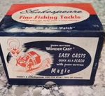 Vtg 1967 Shakespeare Wonderflyte Push Button Reel 1767 Orig Box Instruct, Access. Fixed Price $19.99.