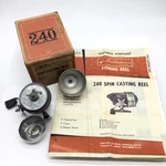 Vintage Sears & Roebuck Ted Williams Spin Cast 240 Fishing Reel W/ Box Papers. Fixed Price $36.97.