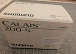 Calais Shimano 200 MG-5 Fishing Reel With Box And Papers. Fixed Price $280.00.