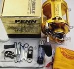 Penn 80STW International Reel Gold 2-SPEED New Wide Boxed Nos Nib. Fixed Price $1250.00.