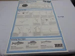 Vintage Zebco Fishing Reels Poster Litho 24" X 36" Basic Fly Casting Training. Fixed Price $44.99.