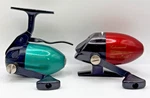 2 Shakespeare Casting Reels Microspin Trigger - Green & Microcast Red. Fixed Price $13.65.