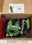 Accurate Valiant Reel BV2-800NL Lefty Custom Green/silver With Spj Knob. Fixed Price $920.00.