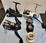 3 Vintage Spinning Reels Shakespeare & Pflueger Excellent Condition Spare Spools. Fixed Price $59.95.