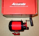 Accurate Wide Atd Platinum Twin Drag Black/red 2-SPEED Fishing Reel. Fixed Price $1185.00.